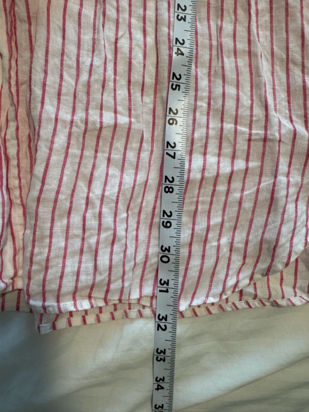 Frank + Eileen Linen Mackenzie Pink + White - Picture 9 of 9